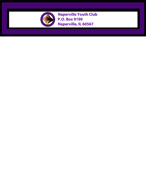 A design that I created for the second version of the Naperville Youth Club letterhead.