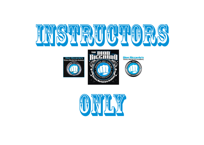 A design that I created for the second version of the Victory MMA Instructors Only sign.